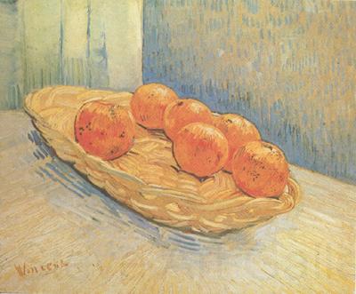 Vincent Van Gogh Still Life:Basket with Six Oranges (nn04) Germany oil painting art